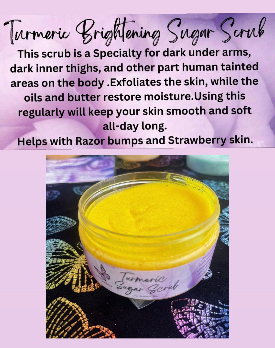 Turmeric Brightening Sugar Scrub