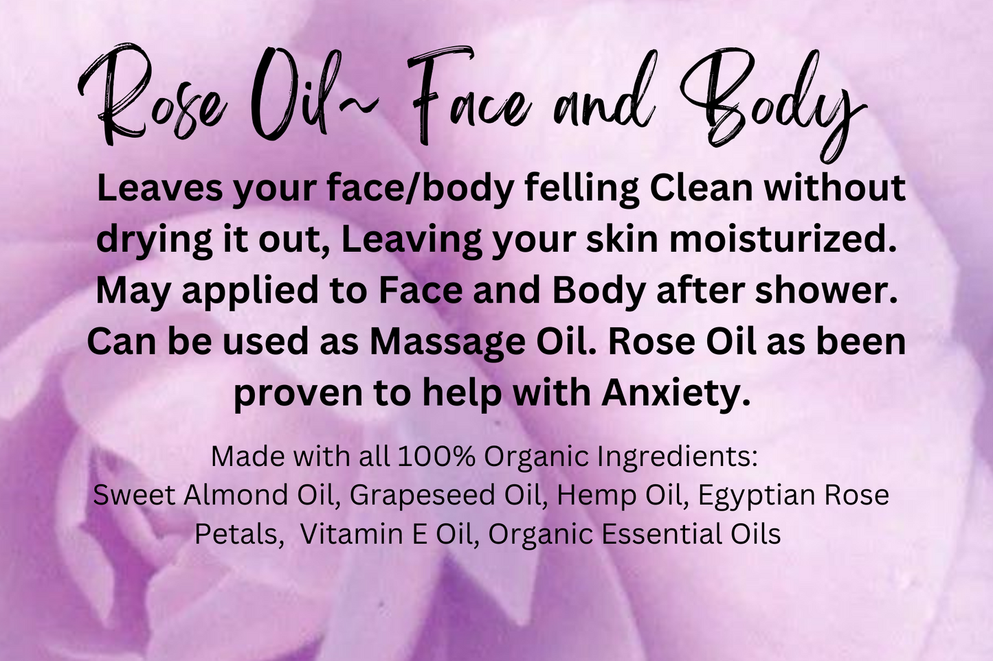 Rose Oil-Face and Body