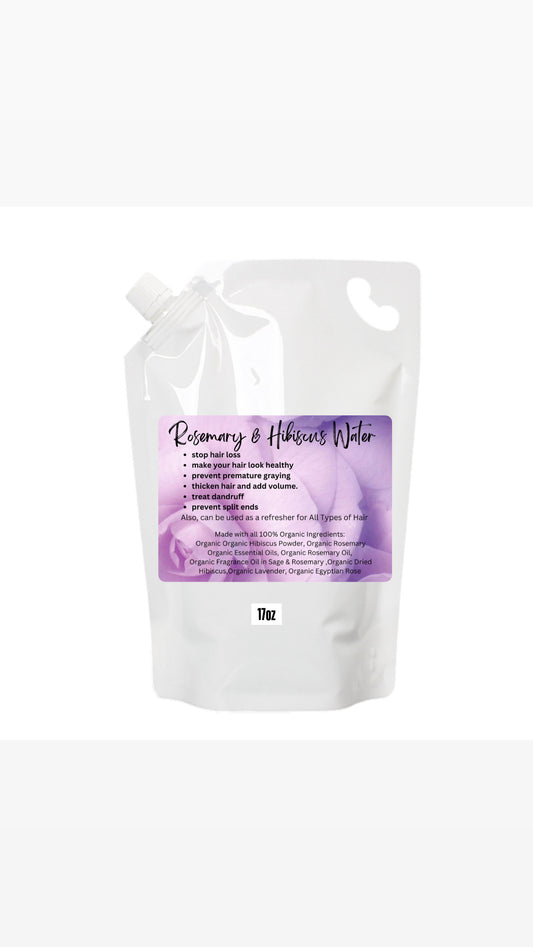 17 oz Re-fill Rosemary and Hibiscus Water